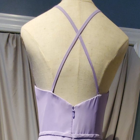 NWT Azazie Naeem Floor Length Dress - Picture 3 of 6